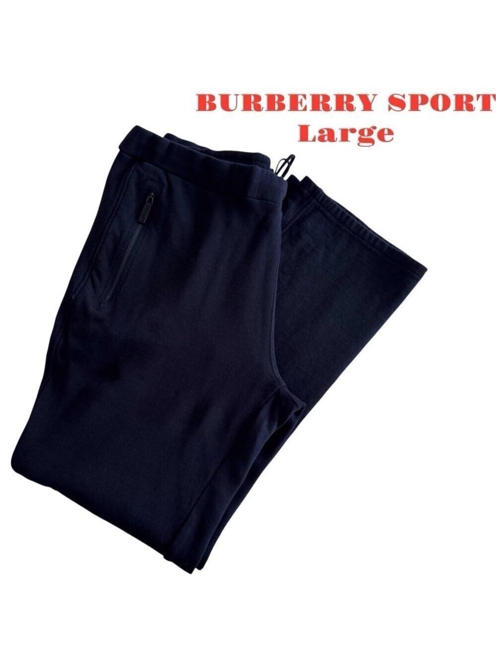 BURBERRY Joggers Sweatpants Black Large